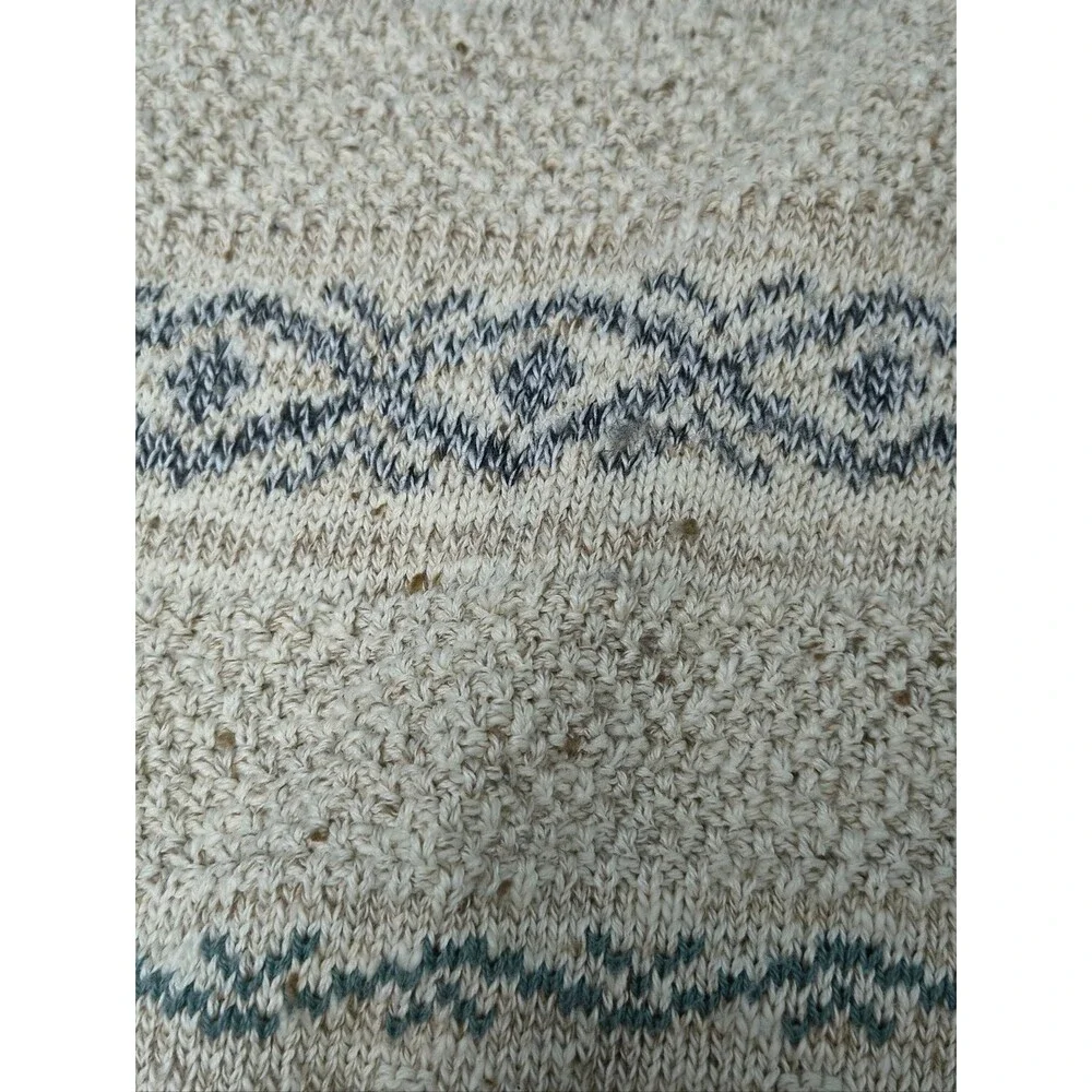 Vintage TT&Co Sport Fair Isle Cotton Sweater Size Large